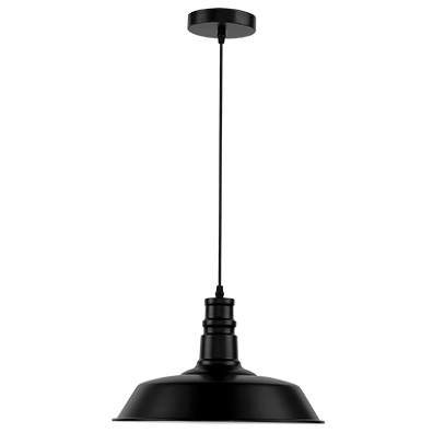 LAMPARA COLGANTE CAMPANA NEGRO E27 145871 21-107BK LIGHTECH